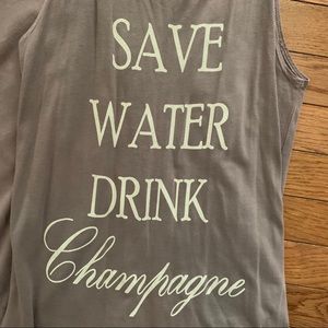 Save water drink champagne